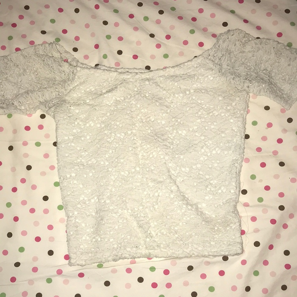 Lacey and stretchy shirt